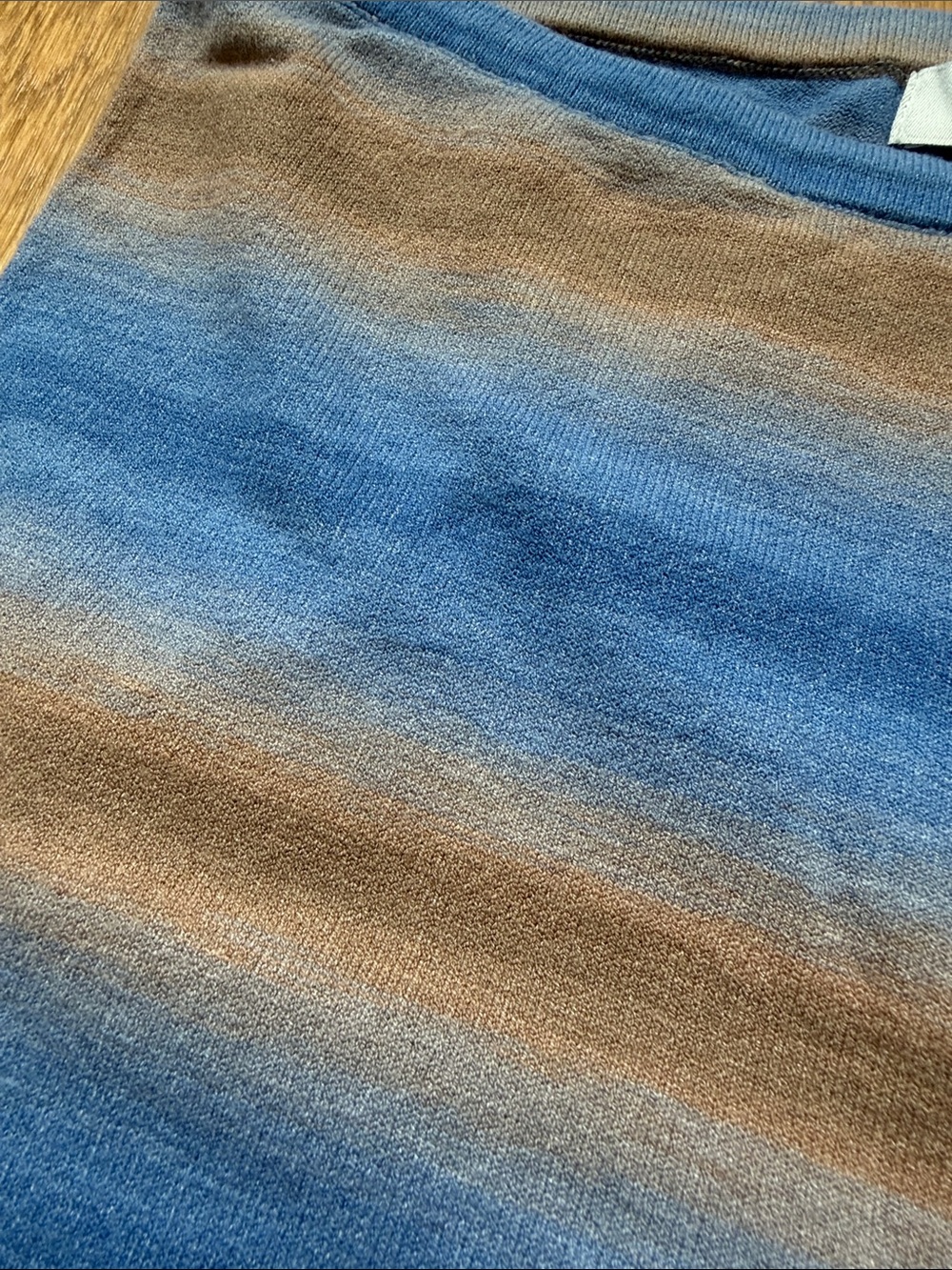 Gimaguas Blue and Brown Striped Shorts - Picture 2 of 6